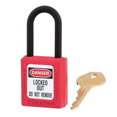 Photo of Master Lock 406 Safety Padlock - Red KD