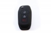 Silicone Car Key Protector for Ford Flip Key Type 3 - Black Photo
