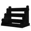 3-Tier Velvet Bracelet Display Stand - Black Photo