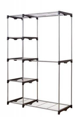 Photo of Retractaline - The Laundry House Double Rod Closet with 5 shelves