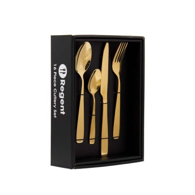 Photo of Regent Camden S/Steel Cutlery 16 Piece Set - Gold