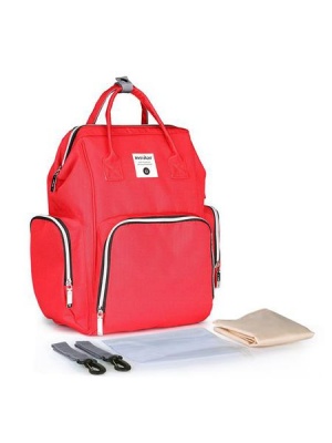 Photo of Iconix Nappy Bag Backpack with Wipe Case - Red