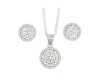 Miss Jewels 0.98ctw CZ Silver Pendant & Earrings Set Photo