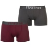 Firetrap 2 Pack Boxers - Grey & Wine Photo