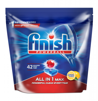 Photo of Finish 42's Auto Dishwashing All in One Max Tablets Lemon