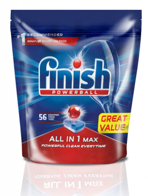 Photo of Finish 56s Auto Dishwashing All in One Max Tablets Regular