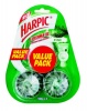 Harpic Flushmatic Blocks - In Cistern Toilet Cleaner - Pine - 50g Photo