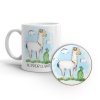 MugNolia No prob-llama Coffee Mug & Coaster Set Photo