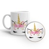 MugNolia Unicorn Coffee Mug & Coaster Set Photo
