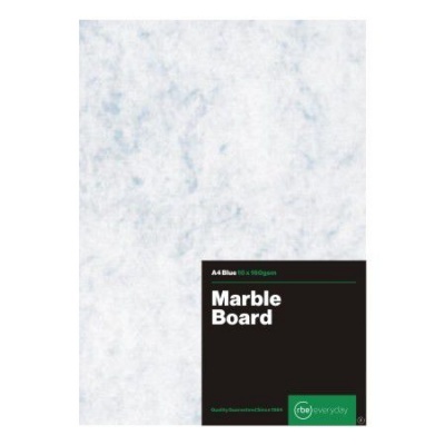 RBE Project Board 160gsm Marble Blue A4