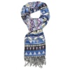Lily and Rose Aztec Scarf - Blue Purple & Black Photo