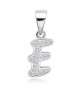 DhiaJewellery S925 Sterling Silver E Pendant with Zirconia from Swarovski Photo