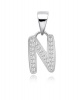 DhiaJewellery S925 Sterling Silver N Pendant with Zirconia from Swarovski Photo