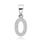 DhiaJewellery S925 Sterling Silver O Pendant with Zirconia from Swarovski Photo