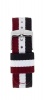 Colton James Interchangeable Nylon Nato Strap with Silver Buckle - 18mm Photo