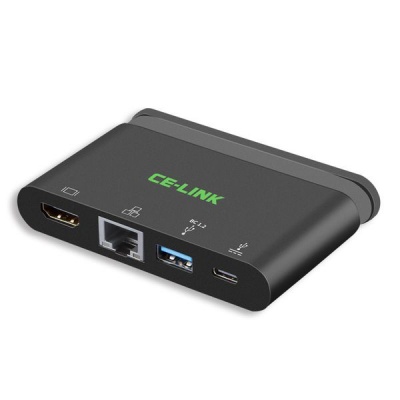 Photo of CE-LINK Thunderbolt 3 USB-C to HDMI 4K USB 3.0 & RJ45 Giga Ethernet Hub