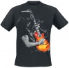 RockTs Mens Slash Blacklit Silhouette T-Shirt Photo