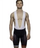 FTECH Unisex Zipline Bib Shorts - Black/Red Photo