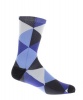 FTECH Unisex Cobbles Race Socks - Blue/White Photo