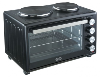 Photo of Defy - 30 Litre Mini Oven with 2 Hot Plates - Black