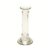 Clear Glass Candle Holder - 18cm Photo