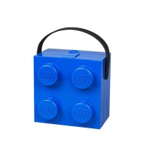 LEGO Lunch Box with Handle 4 Knob Blue