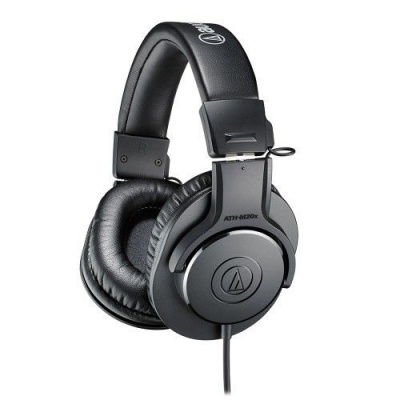 Photo of AudioTechnica Audio-Technica Professional Monitor Wired Headphones Black ATH-M20x
