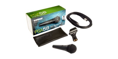 Photo of Shure PGA58 Cardioid Dynamic Vocal Microphone movie