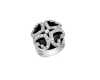 Miss Jewels-Onyx/CZ Dress Ring in 925 Sterling Silver Photo