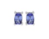 1.04ctw Natural Tanzanite Studs in 925 Sterling Silver Photo