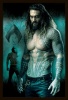 Justice League - Aquaman Poster with Black Frame Photo