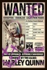 Harley Quinn - Wanted Poster with Black Frame Photo