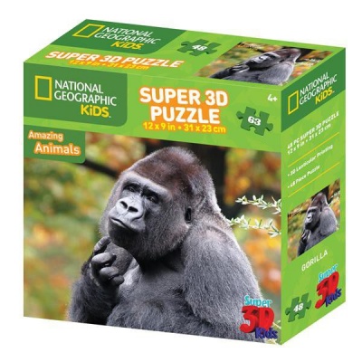 Photo of National Geographic Gorilla 3D Puzzle - 48 Piece