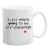 Qtees Africa Guess Who's Going to be Grandparents Mug Photo