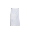 Chef Works 3/4 Bistro Apron - White Photo