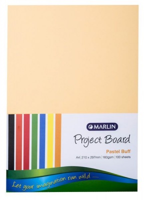Photo of Marlin : Project Boards A4 100's - Pastel Buff