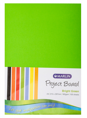 Photo of Marlin : Project Boards A4 100's - Bright Green