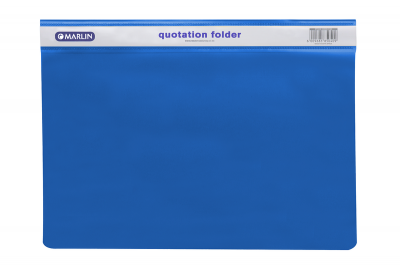 Marlin Quotation Folders Blue 170 Micron Pack of 10