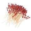 Beads Bamboo Cocktail Food Fruit Toothpicks - Set of 100 Photo