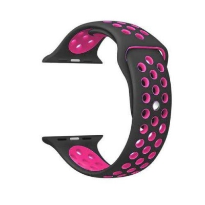 Photo of Apple 42mm Hole Band for Watch - Black & Pink