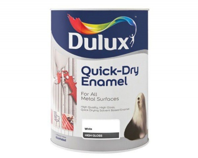 Photo of Dulux 1 Litre Quickdry Enamel Paint - White