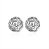 Silver Rose Earrings Photo