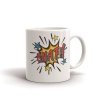 MugNolia Comic Book Words Snap! Coffee Mug Photo