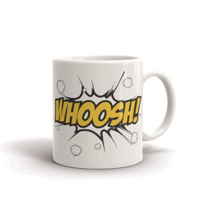 Photo of MugNolia Comic Book Words Whoosh! Coffee Mug
