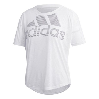 adidas Womens Magic Logo Short Sleeve T Shirt White
