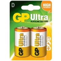 GP Batteries Ultra Alkaline D Size Card of 2