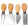 Stainless Steel Cheese Knives with Wood Handle - 4 Piece Photo