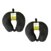 Travel Smart Neck Pillow with Snap Fastener - Grey Photo
