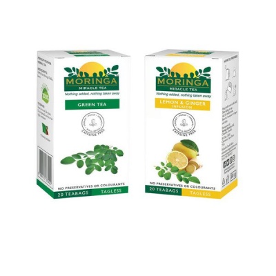 Photo of Moringa Initiative Pure Moringa Green Tea and Moringa - Lemon & Ginger Infused Tea