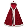 Mrs. Santa Claus Cardigan Velvet Hooded Cape Cloak Photo